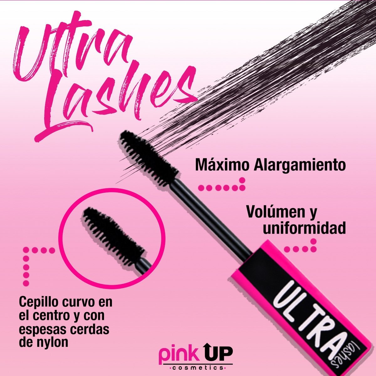 Pink Up - MÁSCARA ULTRA LASHES PKM02