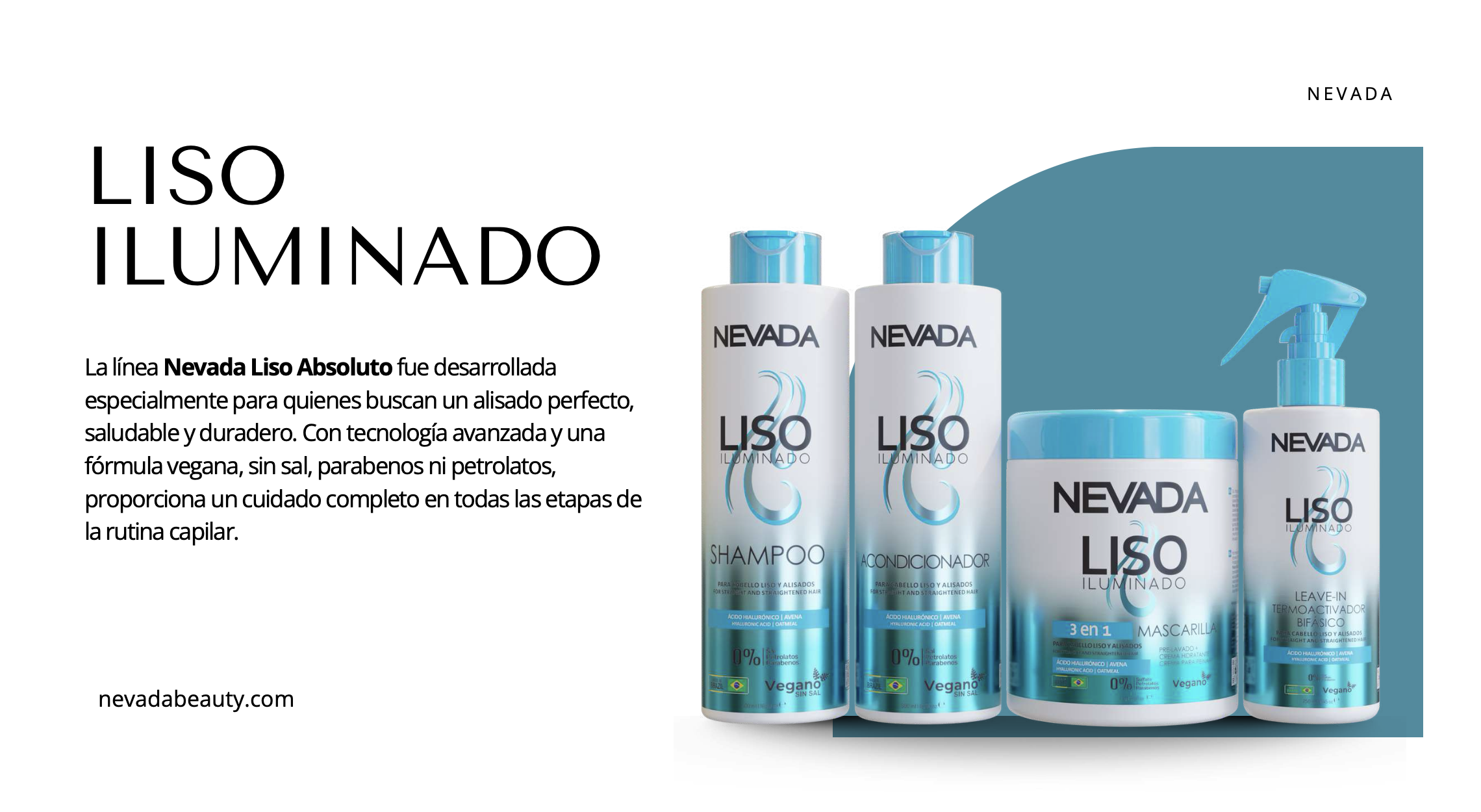 Nevada - MASCARILLA CAPILAR 3 EN 1 LISO ILUMINADO 1kg