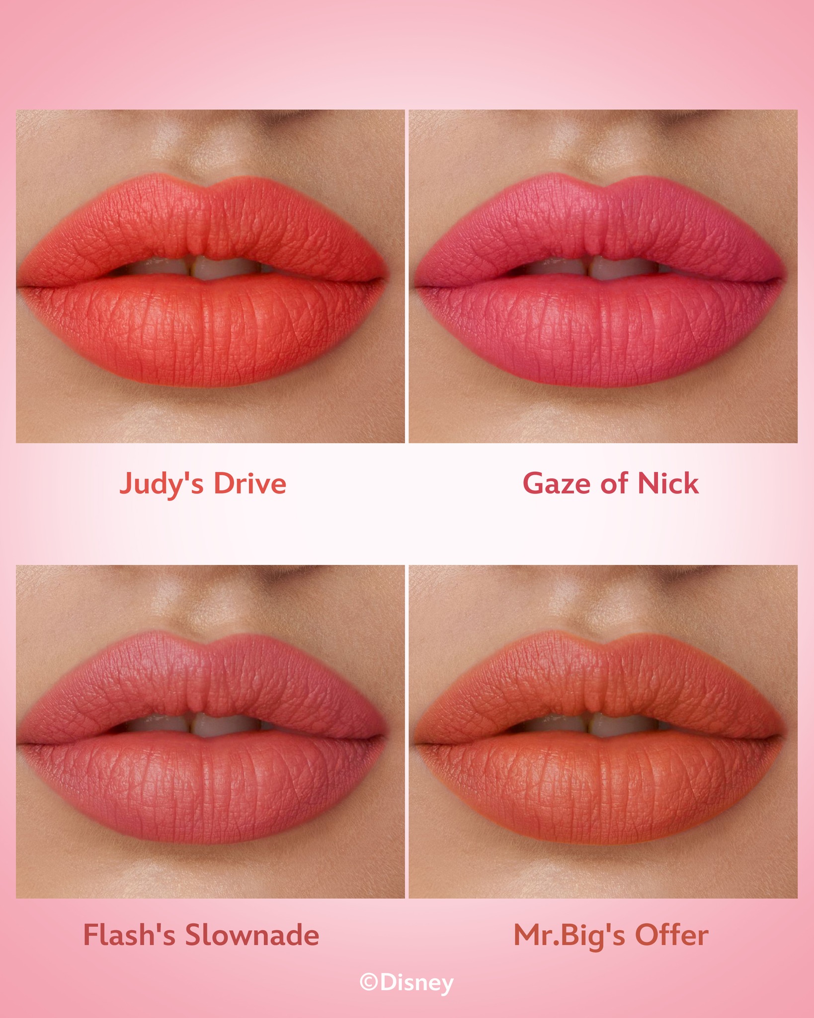 USHAS x ZOOTOPIA2丨Matte Lipstick