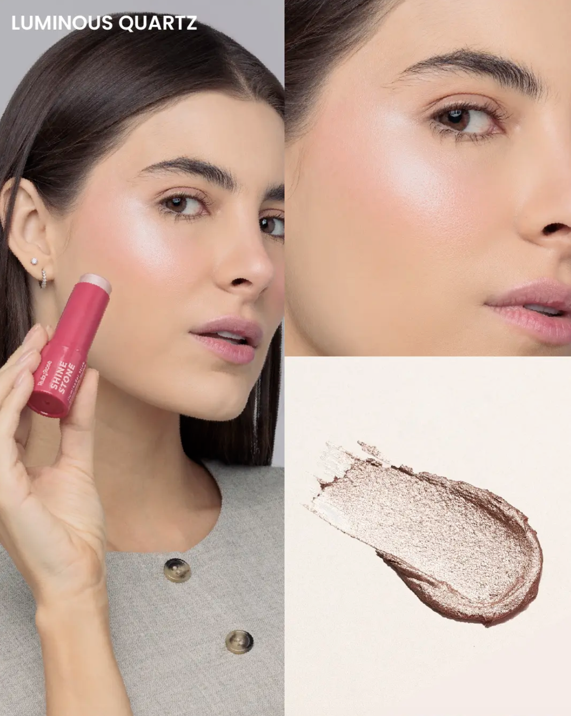 Ruby Rose - Iluminador Cremoso en Barra Shine Stone