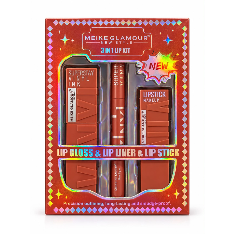 Meike Glamour - Kit de Labios 3 en 1
