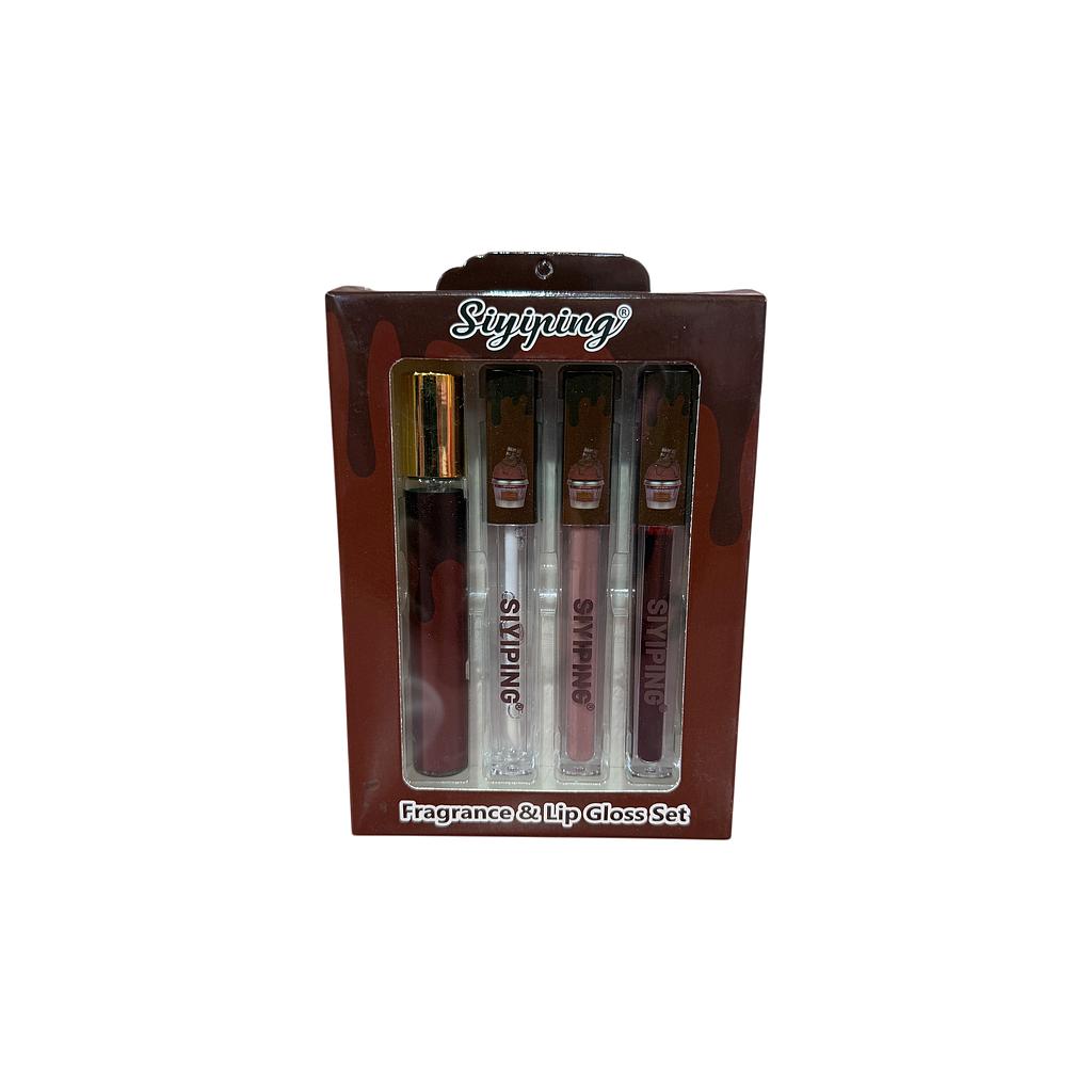 Set Perfume Cartera + Lip Gloss