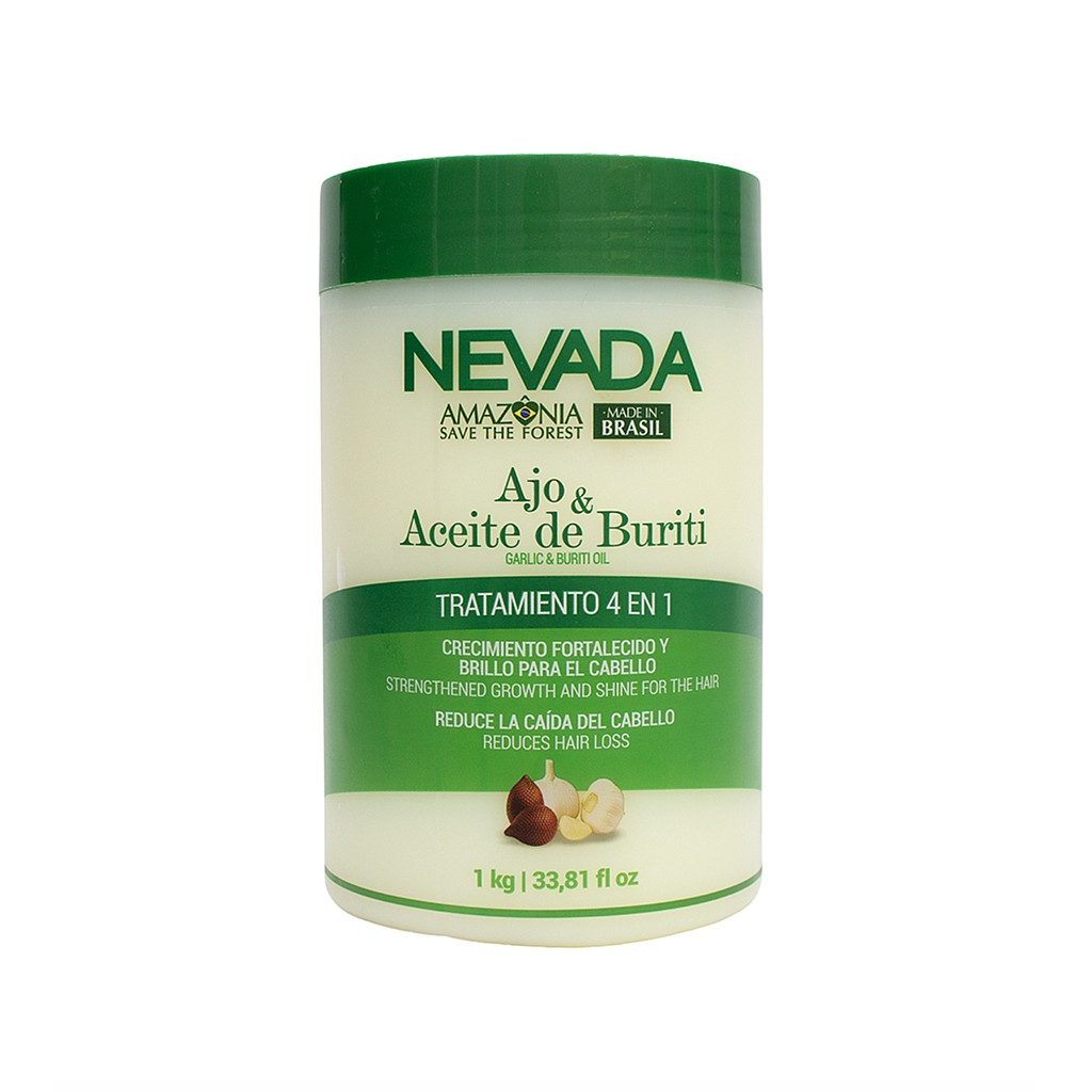 NEVADA - Tratamiento Amazonia 4 en 1 Ajo y Aceite de Buriti 1KG