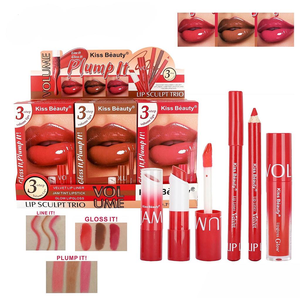 Kiss Beauty - Line It + Gloss It + Plump It