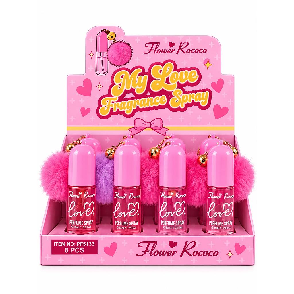 Flower Rococo - Body Splash Con Llavero My Love