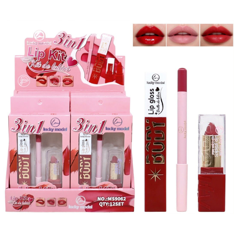 Lucky Model - Kit de Labios 3en1
