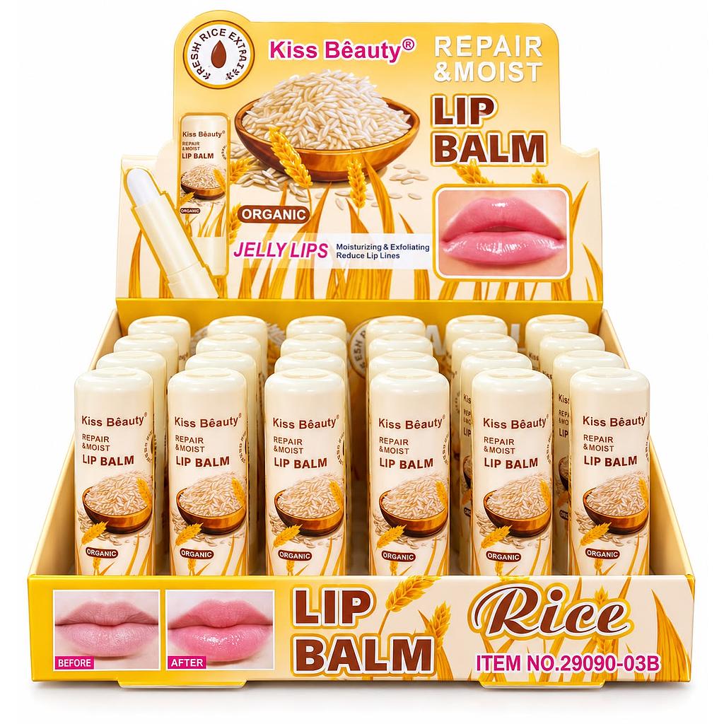 Kiss Beauty - Bálsamo Labial de Arroz
