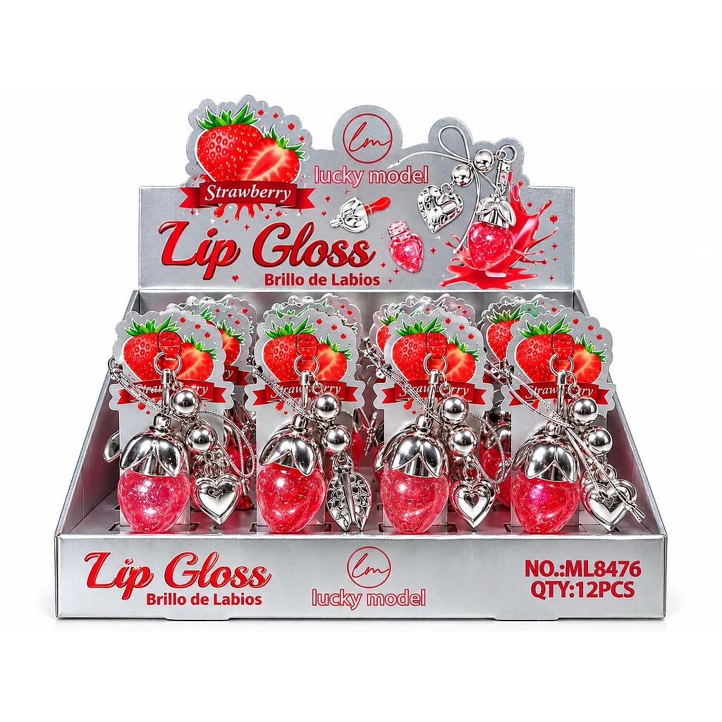 Lucky Model - Lip Gloss Strawberry  Charm