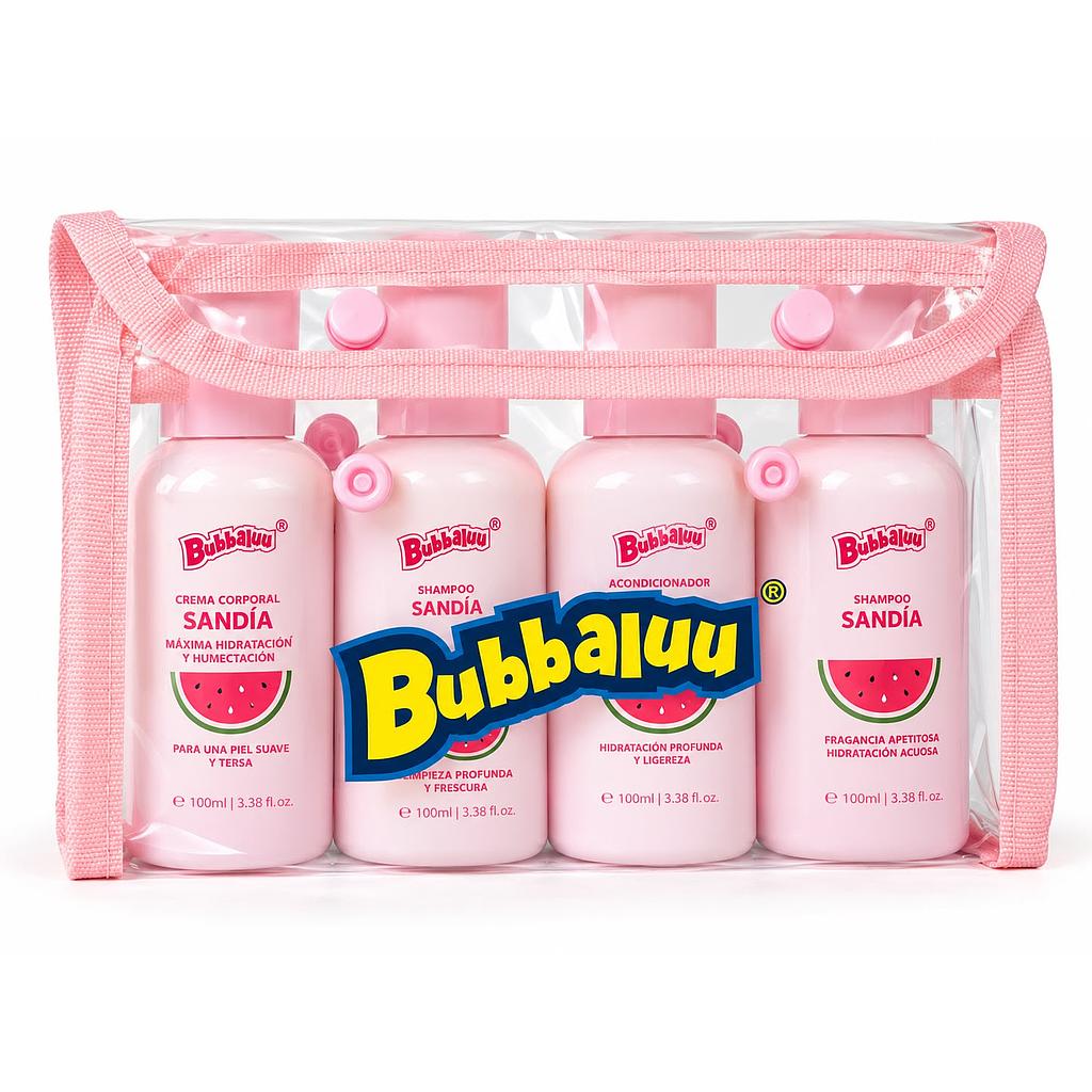 Bubbaluu - Set Capilar y Corporal de Sandía 4pcs