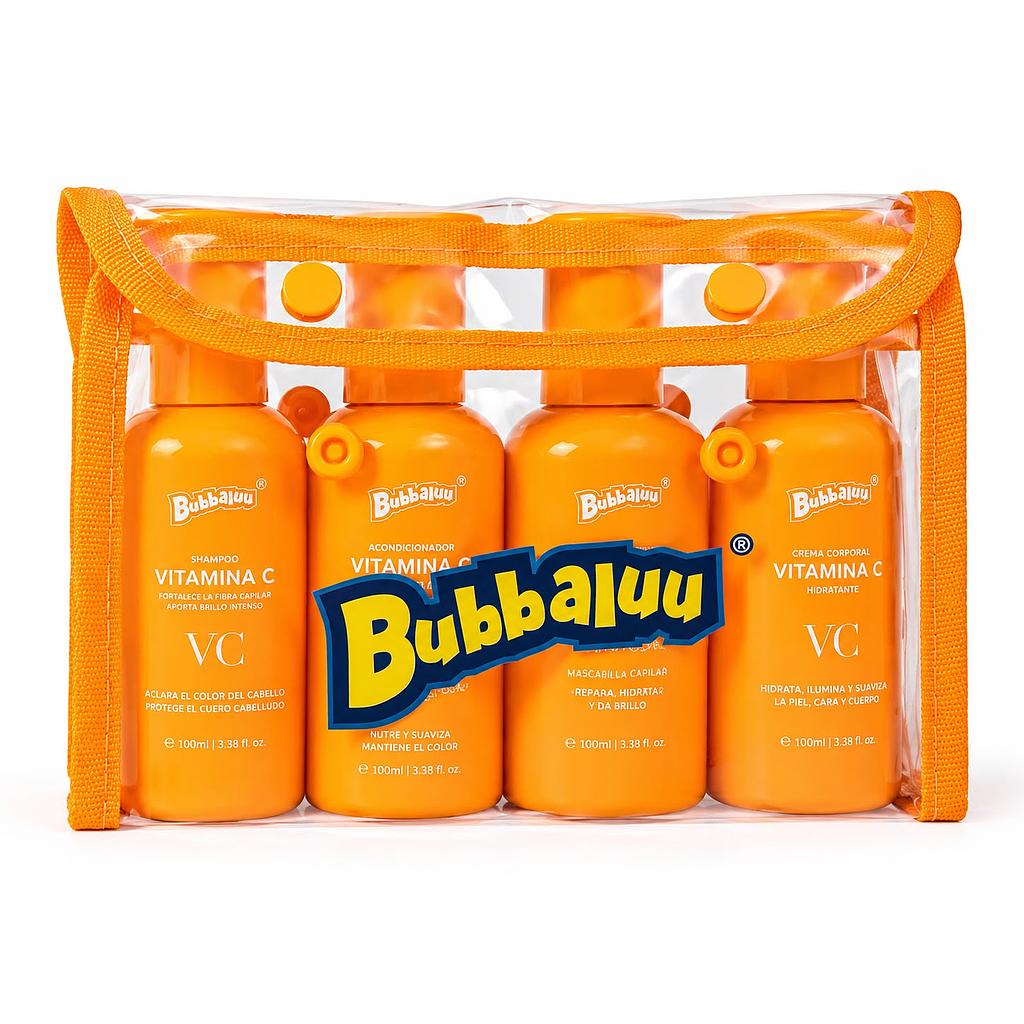 Bubbaluu - Set Capilar y Corporal de Vitamina C 4pcs