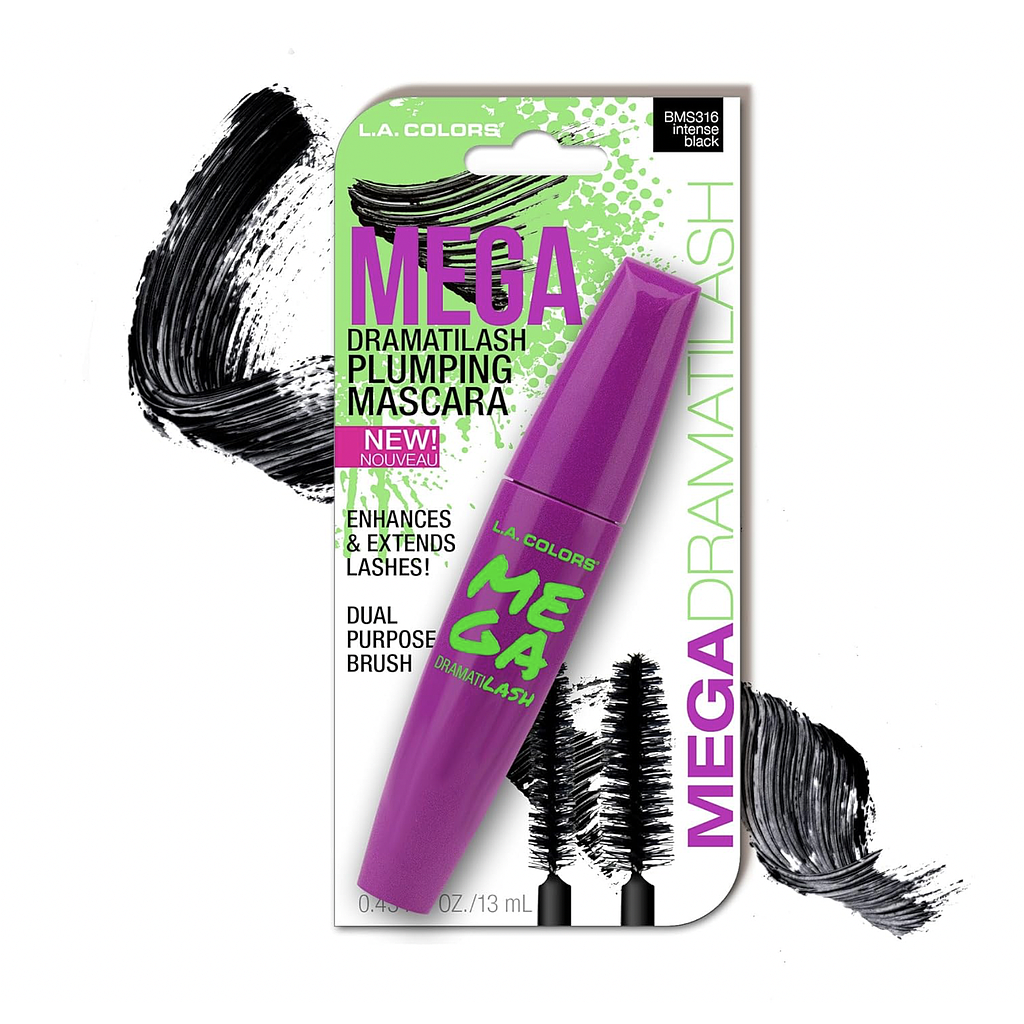 L.A Colors - Mascara de Pestañas Mega Intensive
