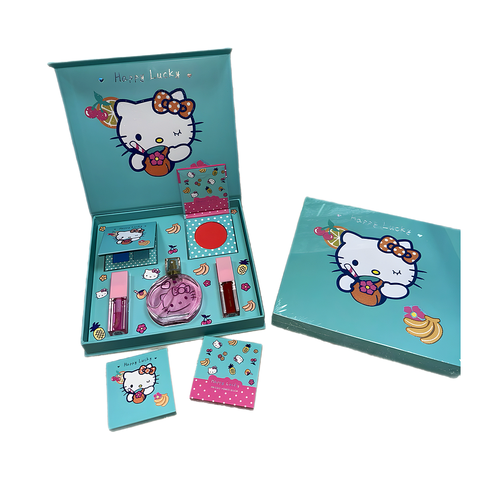 Set Maquillaje Kitty Turquesa
