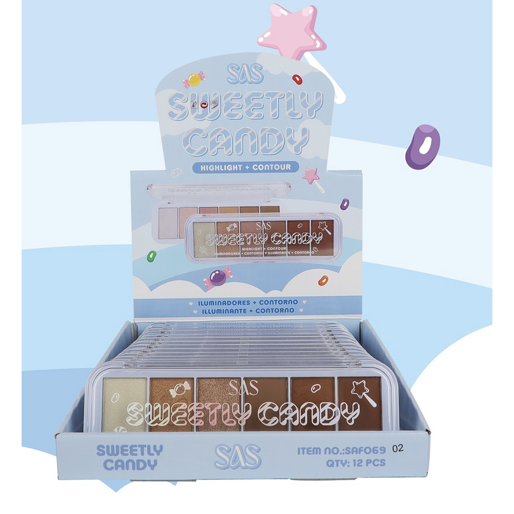 Sas - Contorno &amp; Iluminador Sweet Candy SAF069-2