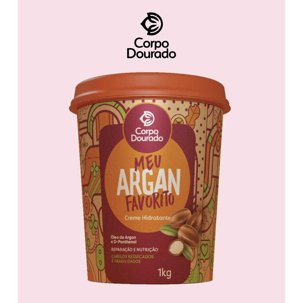 Corpo Dourado - Crema hidratante y sin aclarado Golden Body My Argan Reparación y nutrición con aceite de argán 1 kg