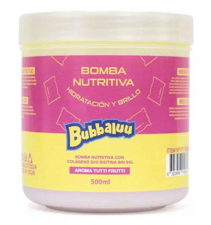 Bomba Nutritiva Bubbaluu Tutti Frutti 500 ml