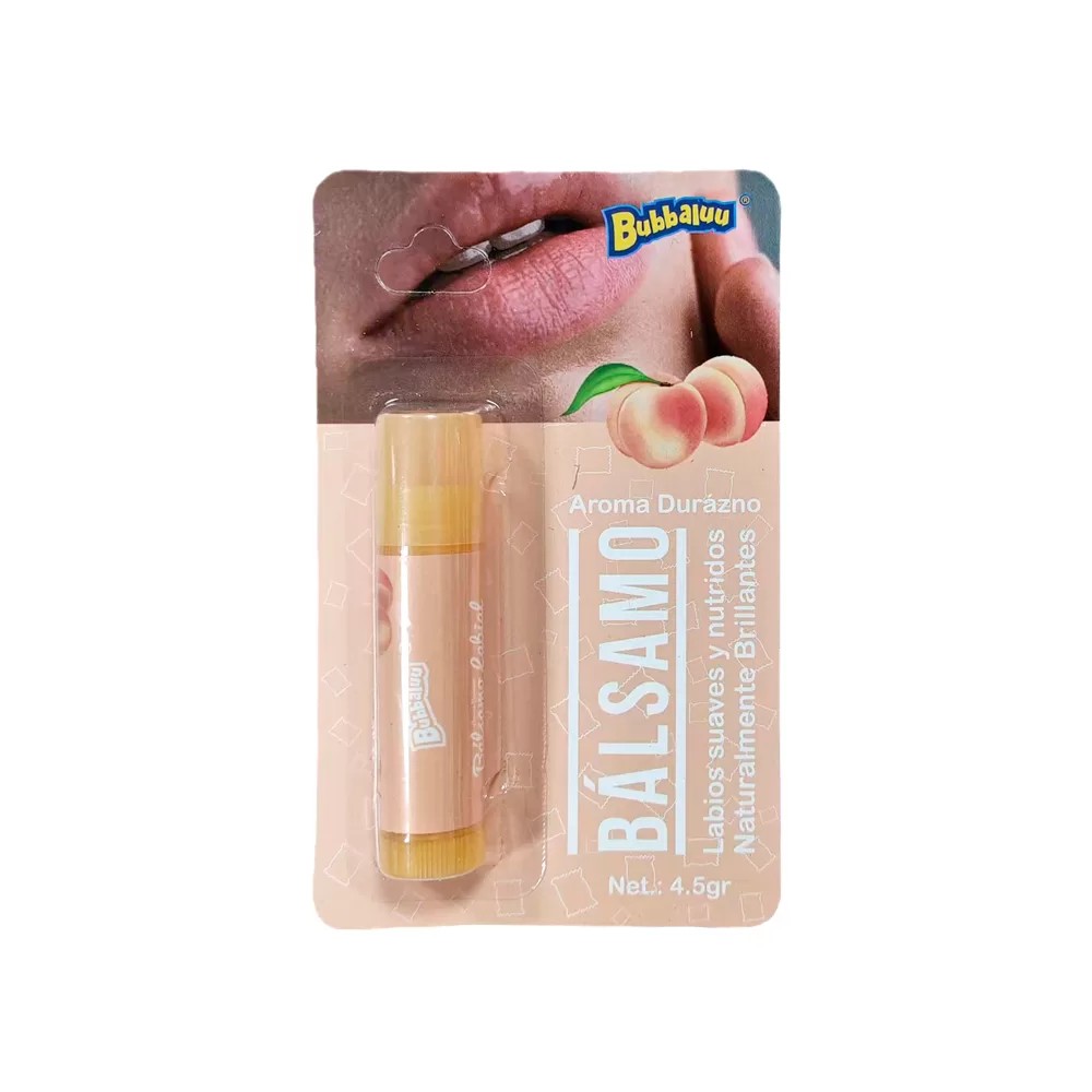 Balsamo Labial Bubbaluu Durazno 4.5grw