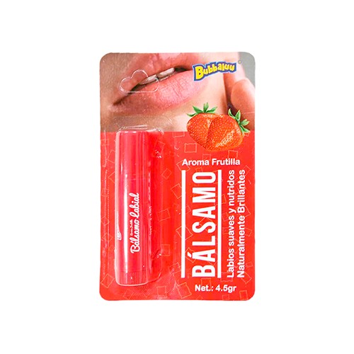 Balsamo Labial Bubbaluu Frutilla 4.5gr