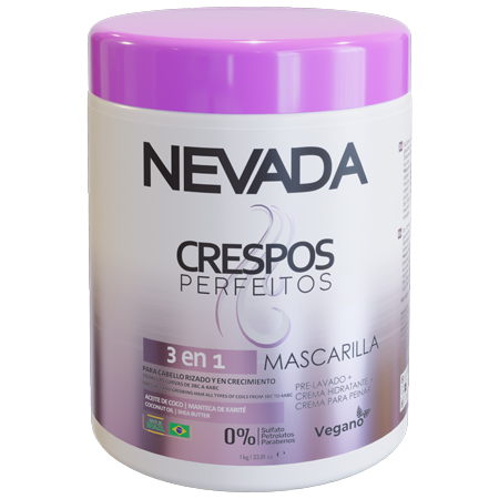 Nevada - MASCARILLA CAPILAR 3 EN 1 CRESPOS PERFEITOS 1kg