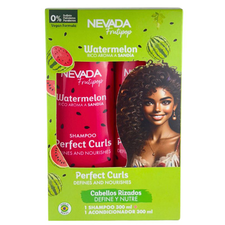 Nevada - SET CABELLO RIZADO SANDIA FRUTIPOP