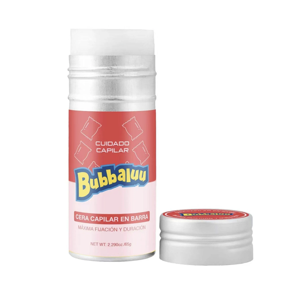 Bubbaluu - Barra de Cera Fijadora Cabello Frutilla