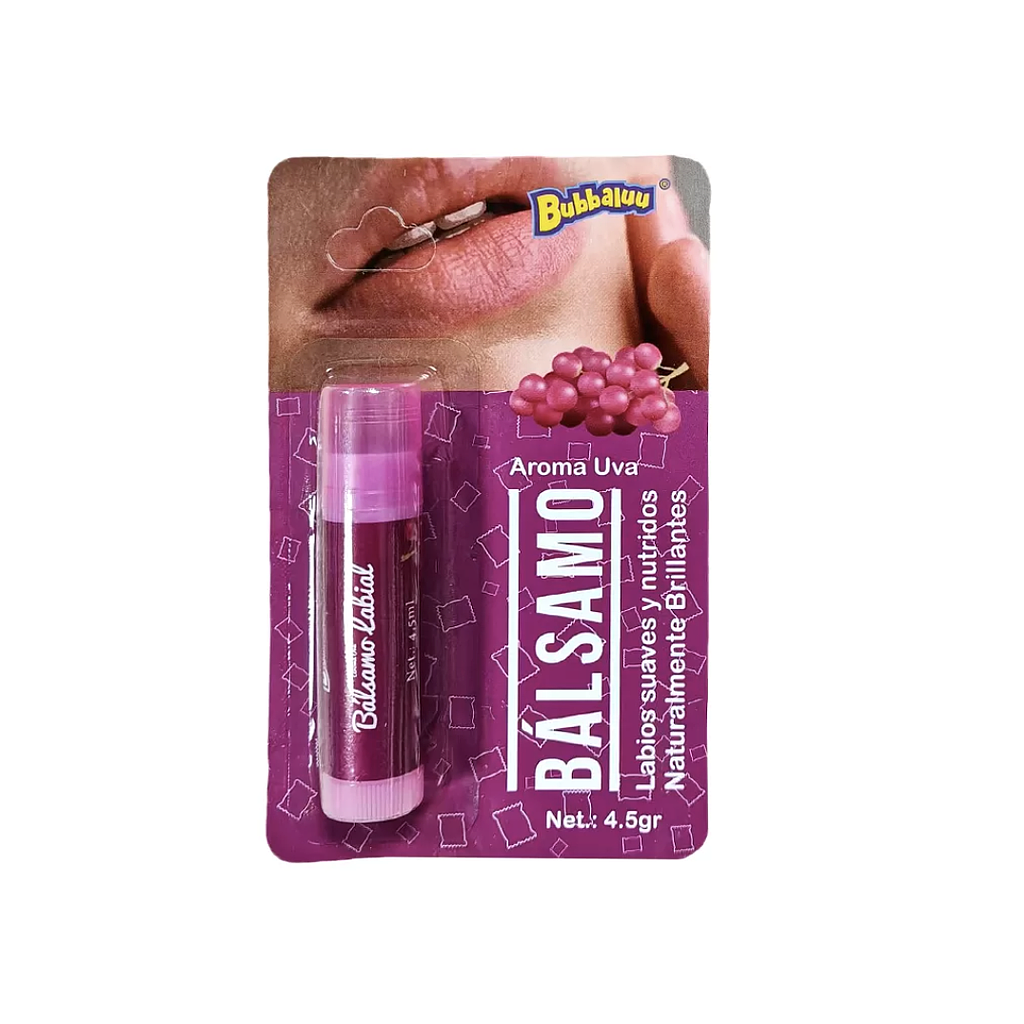 Bubbaluu - Balsamo Labial Uva 4.5gr