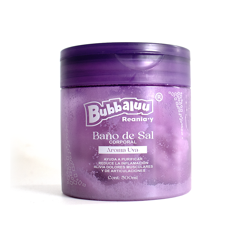 Bubbaluu - Baño De Sal Corporal Uva 500ml