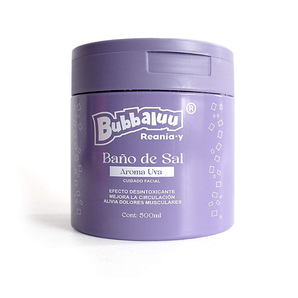 Bubbaluu - Baño De Sal Facial Uva 500ml