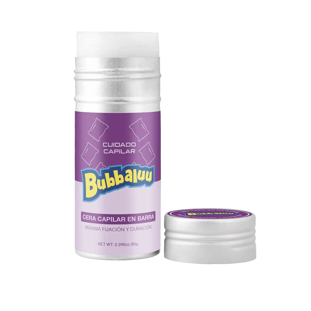 Bubbaluu - Barra de Cera Fijadora Cabello Uva