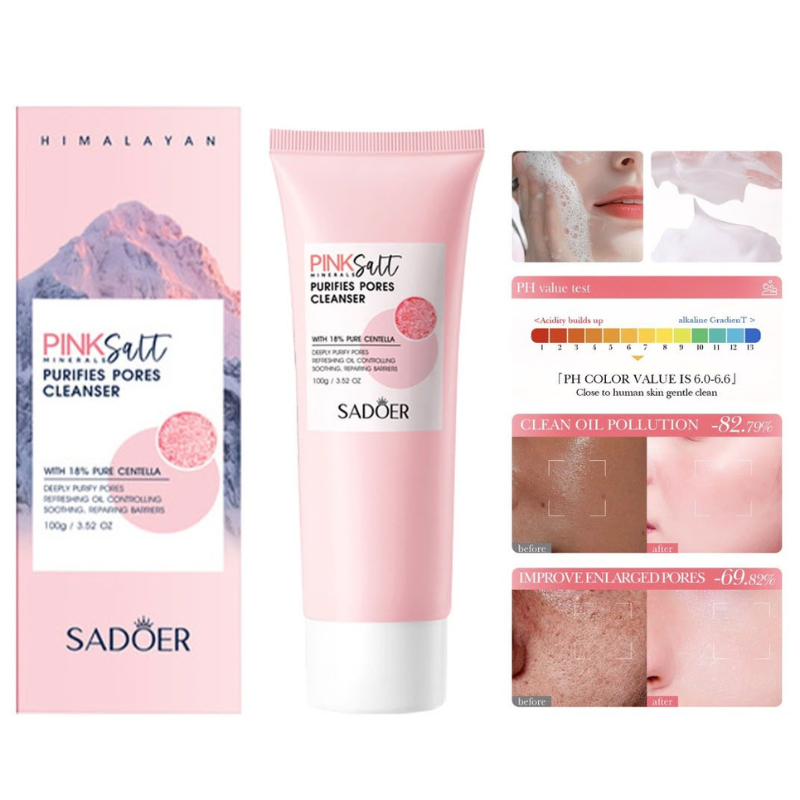 Sadoer - Limpiador Facial Pink Salt 100gr