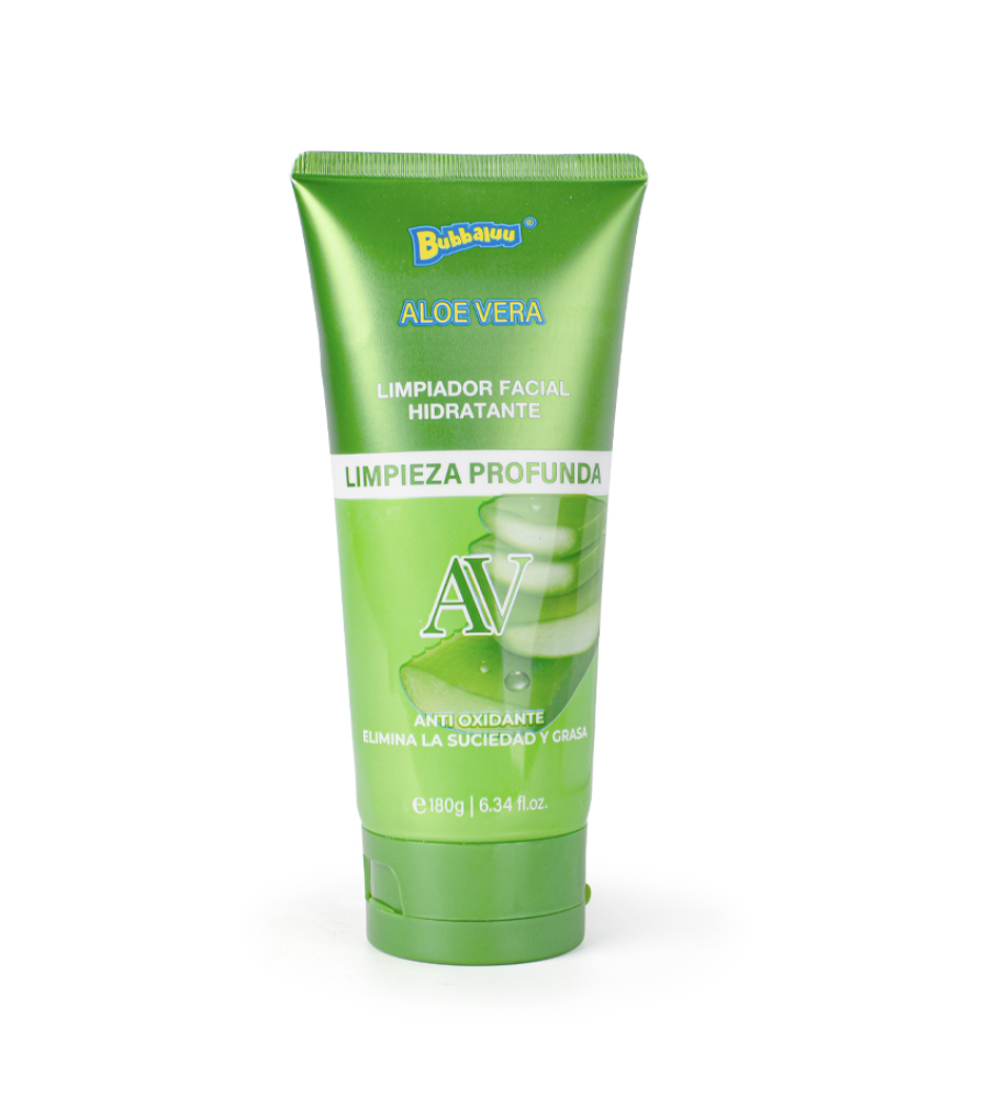 Limpiador Facial Bubbaluu Aloe Vera 180 gr