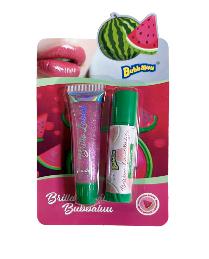 Bubbaluu - Set Brillo + Balsamo Sandia
