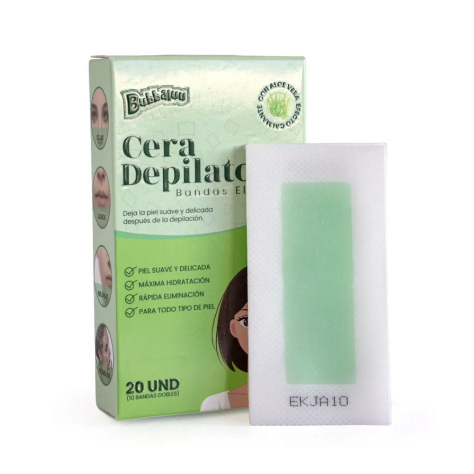 Bubbaluu - Banda Elasticas Depilatorias De Cera 20und