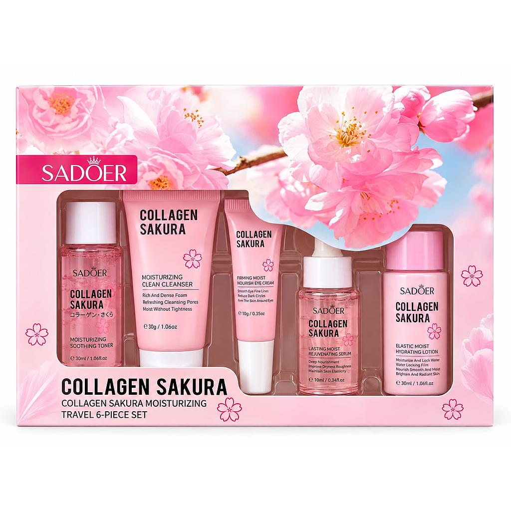 Sadoer - Mini Set de SkinCare de Colágeno y Sakura