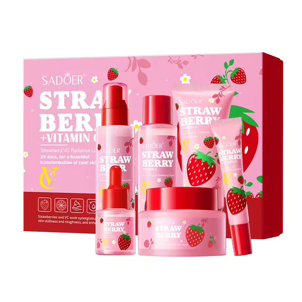 Sadoer - Set de Skincare Frutilla + Vitamina C