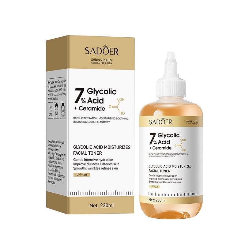 Sadoer - Tónico Facial de Ácido Glicolico + Ceramidas