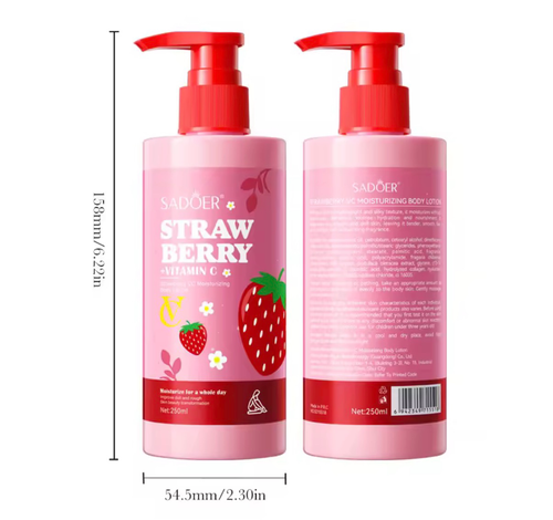 Sadoer - Crema Corporal de Frutilla + Vitamina C