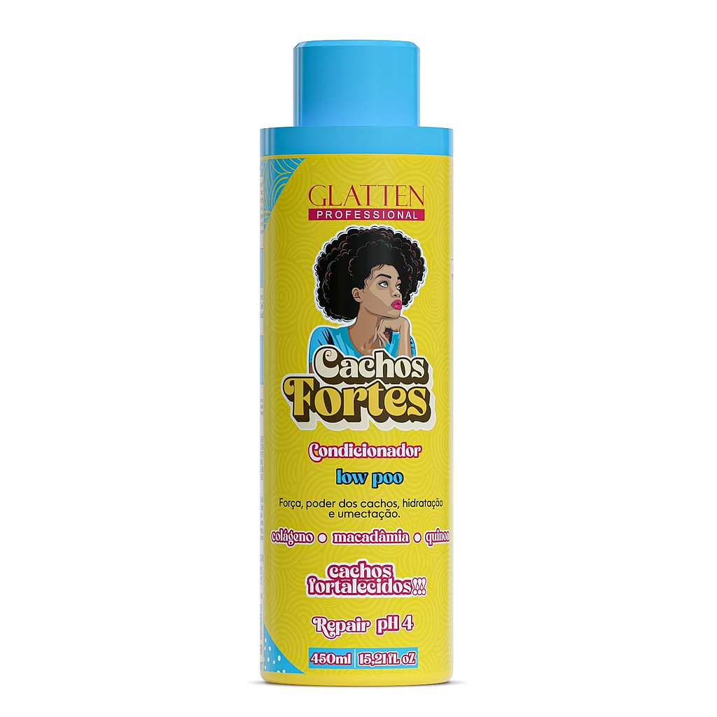 Glatten - Condicionador Cachos Fortes 450ml