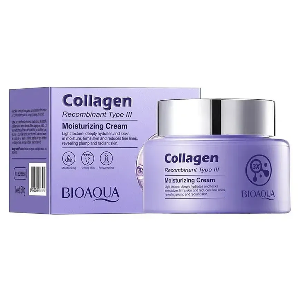 Bioaqua - Crema Facial Hidratante con Colageno 50gr