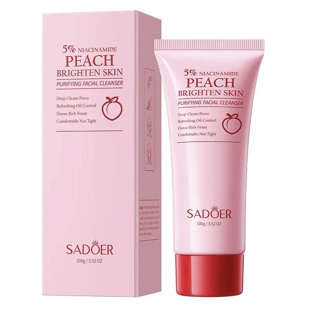 Sadoer - Limpiador Facial 5% Niacinamide - Durazno 100gr