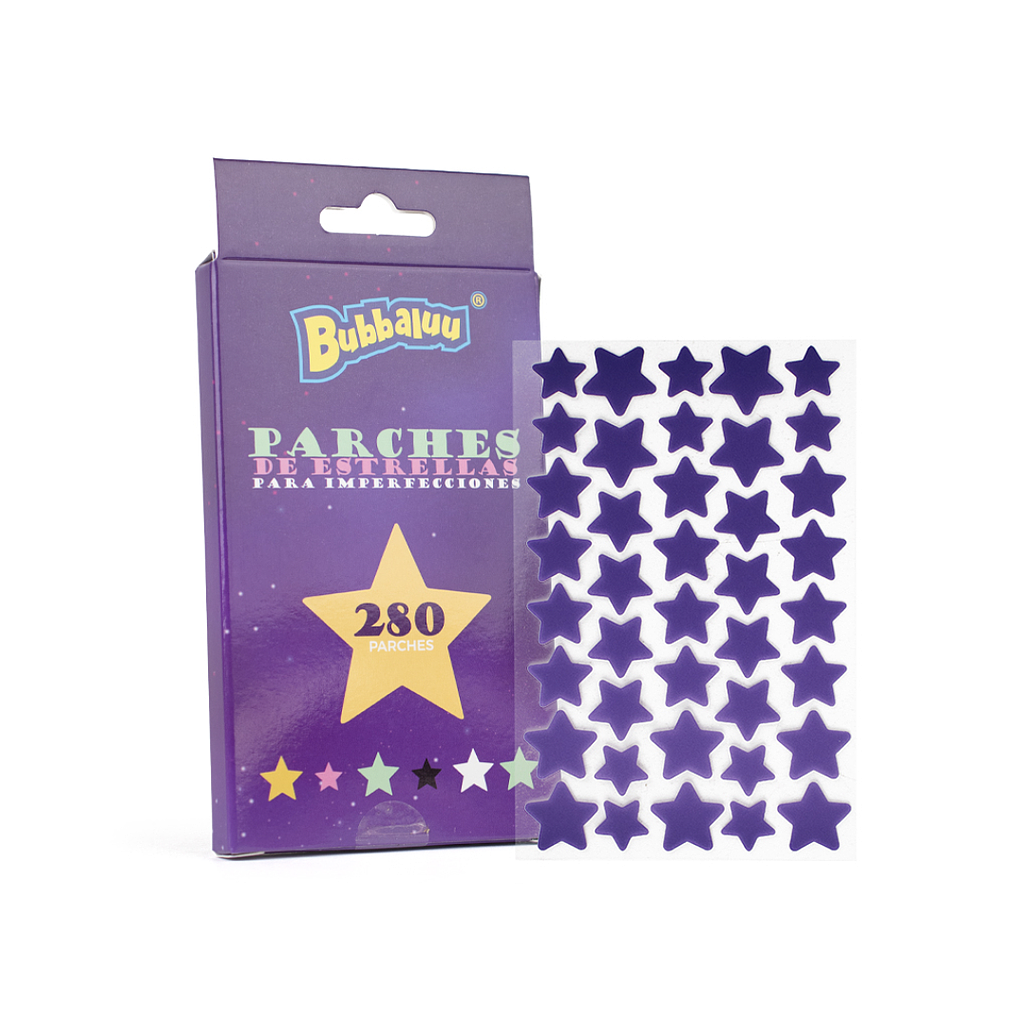 Bubbaluu - Parches Anti Acne Antiinflamatorios 280unid Estrellas