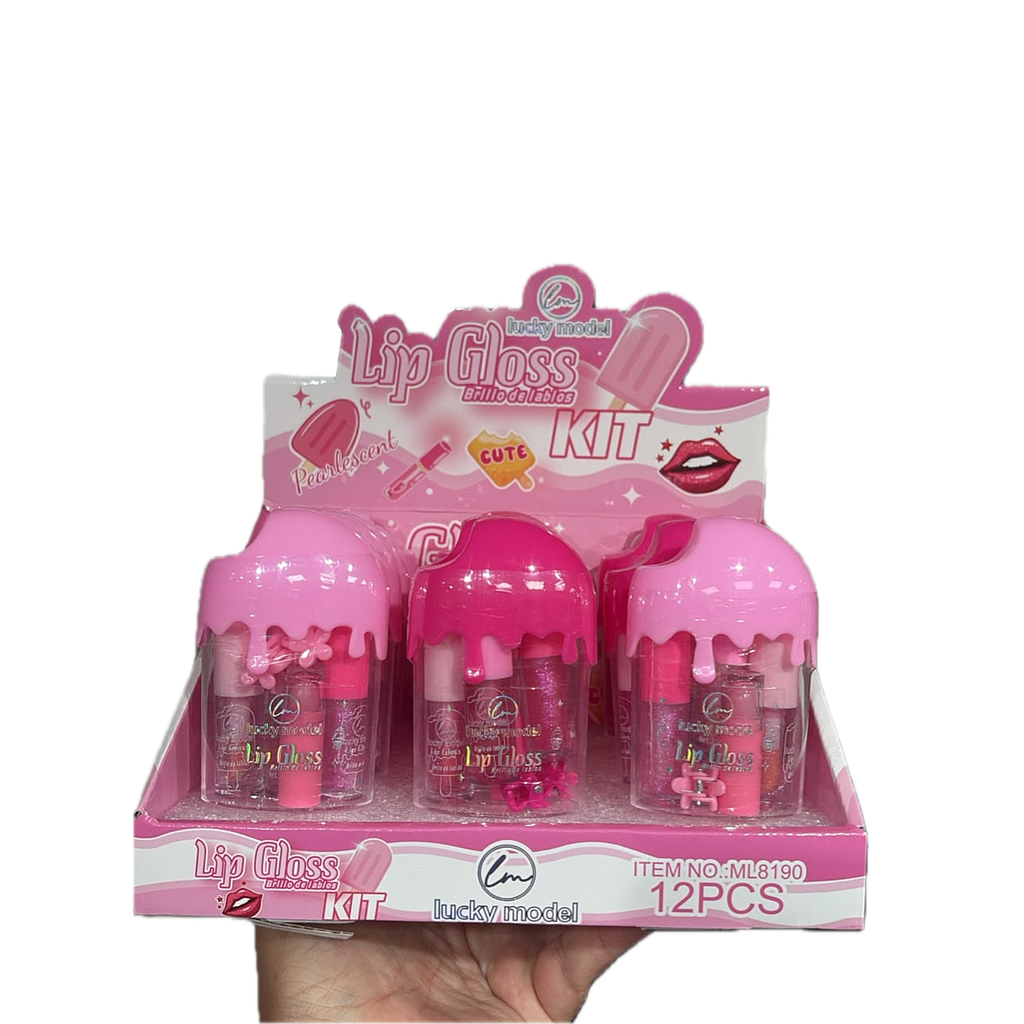Lucky Model - Kit Lip Gloss Helado