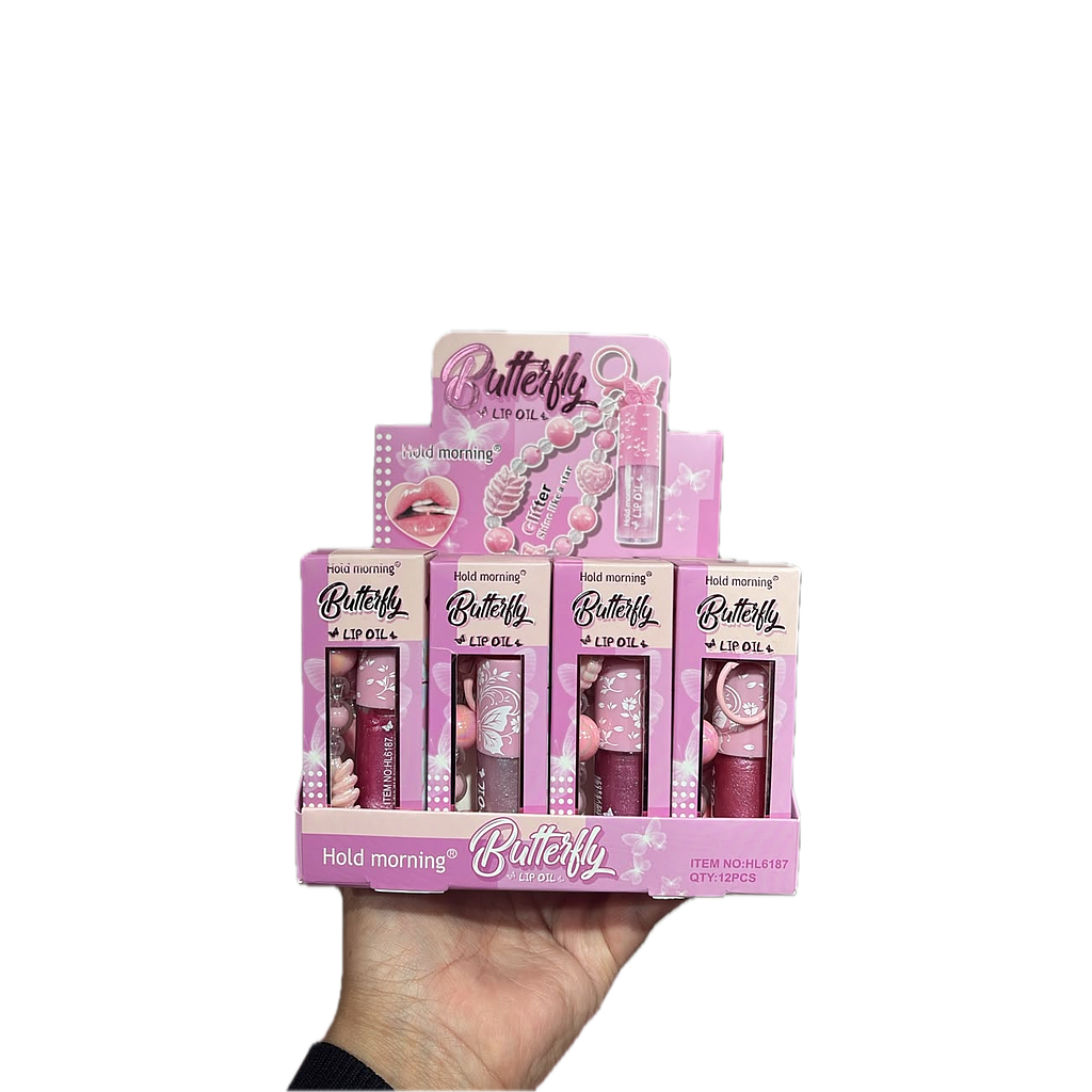 Hold Morning - Lip Oil Llavero Butterfly