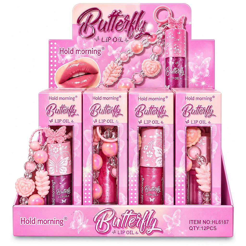 Hold Morning - Lip Oil Llavero Butterfly