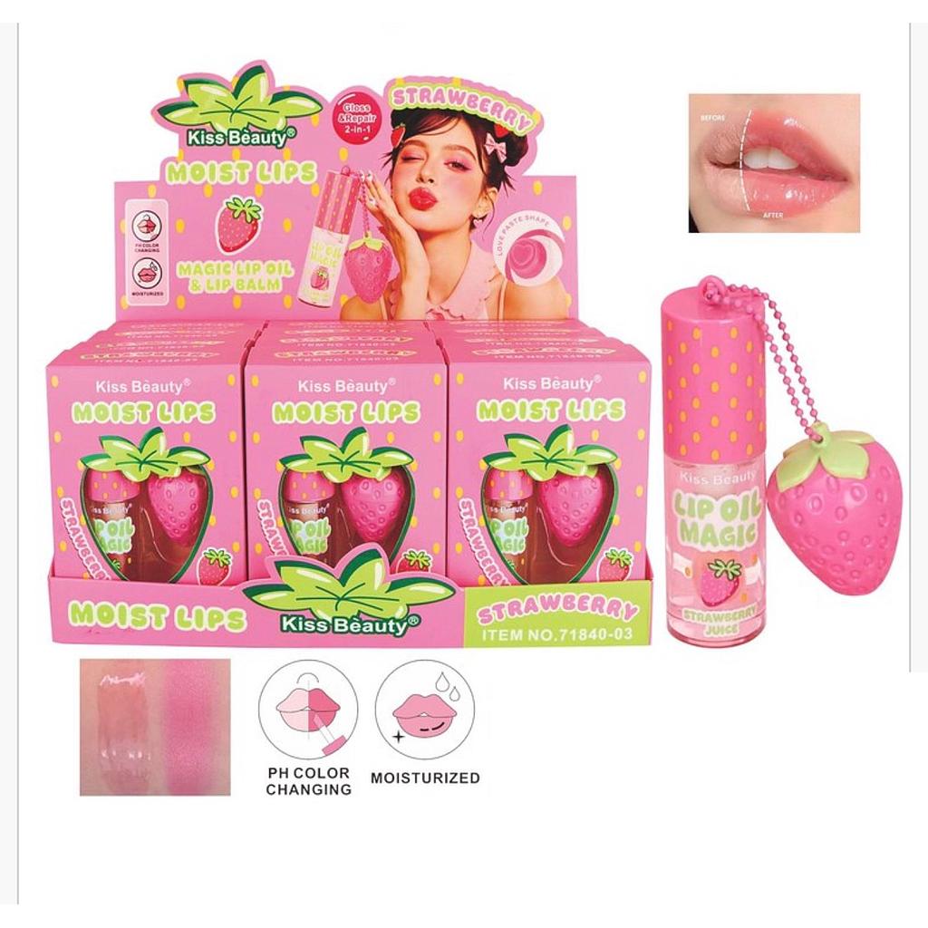 Kiss Beauty - Lip Oil Magic + Frutilla